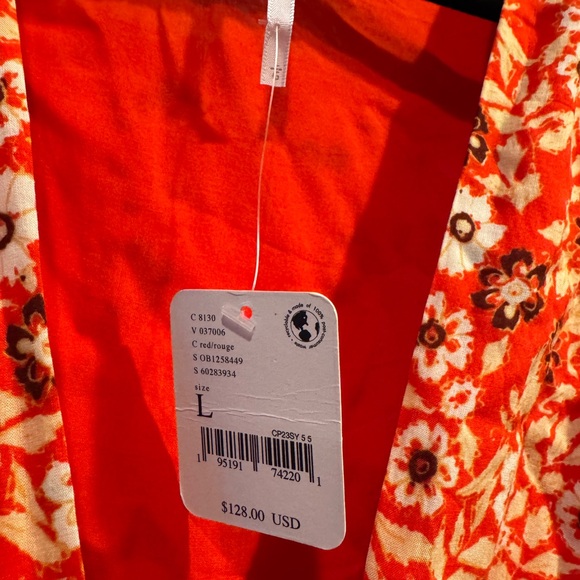 Free People Red and White Floral Mini Dress - Picture 4 of 8